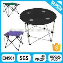 Outdoor Billiger Stahl Falten Camping Picknick Tisch Mit Cup Holder